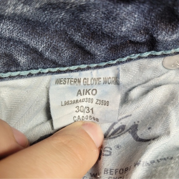 Silver Aiko Jeans for Women Tag Size 30/31 -measurements in photos! - Picture 5 of 12
